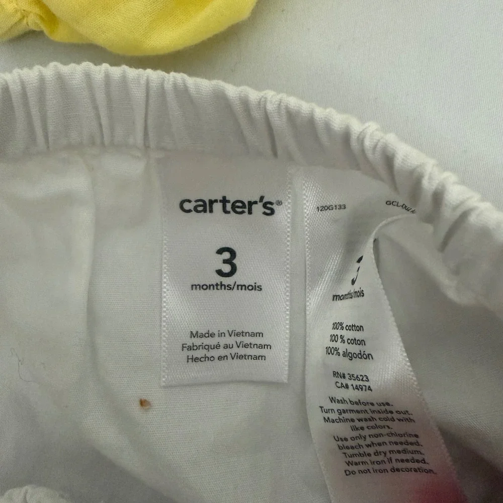 Koala Kids Carters Baby Diaper Covers Bloomers Lot of 8 0-3M Blue Yellow White